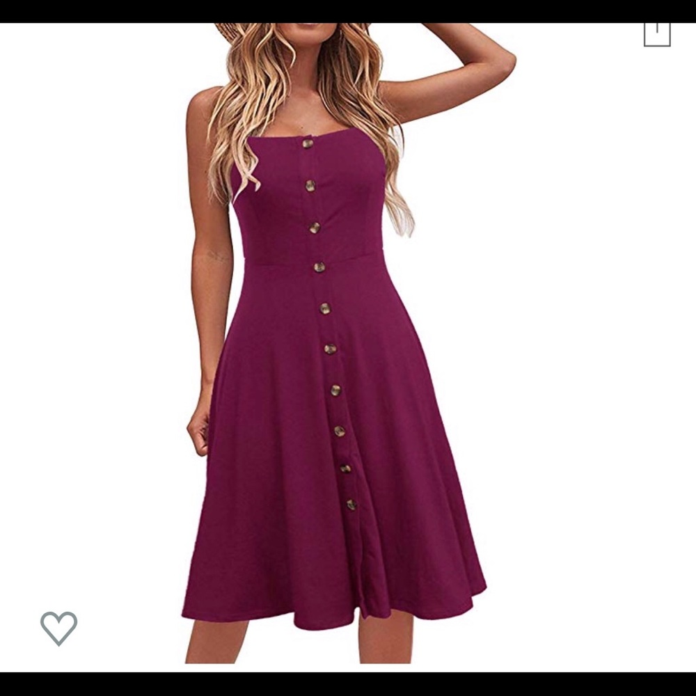 Casual Midi Sundress in Purple - Small